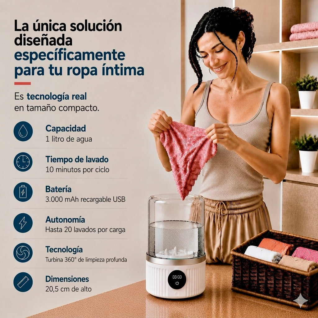 MINIWASH PRO™   Lavadora Portátil Inalámbrica