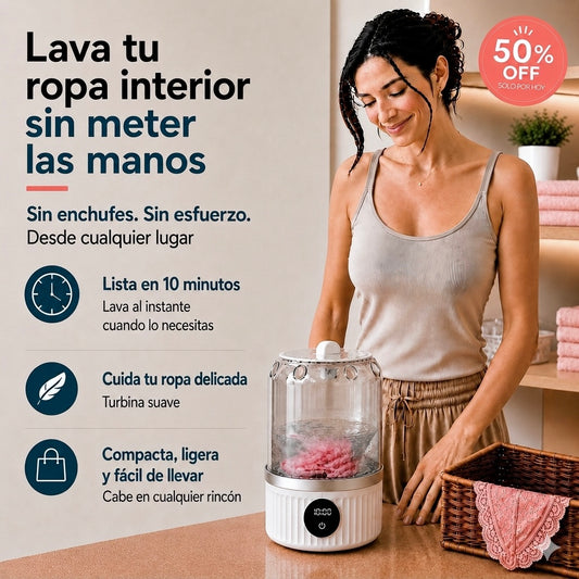 MINIWASH PRO™   Lavadora Portátil Inalámbrica