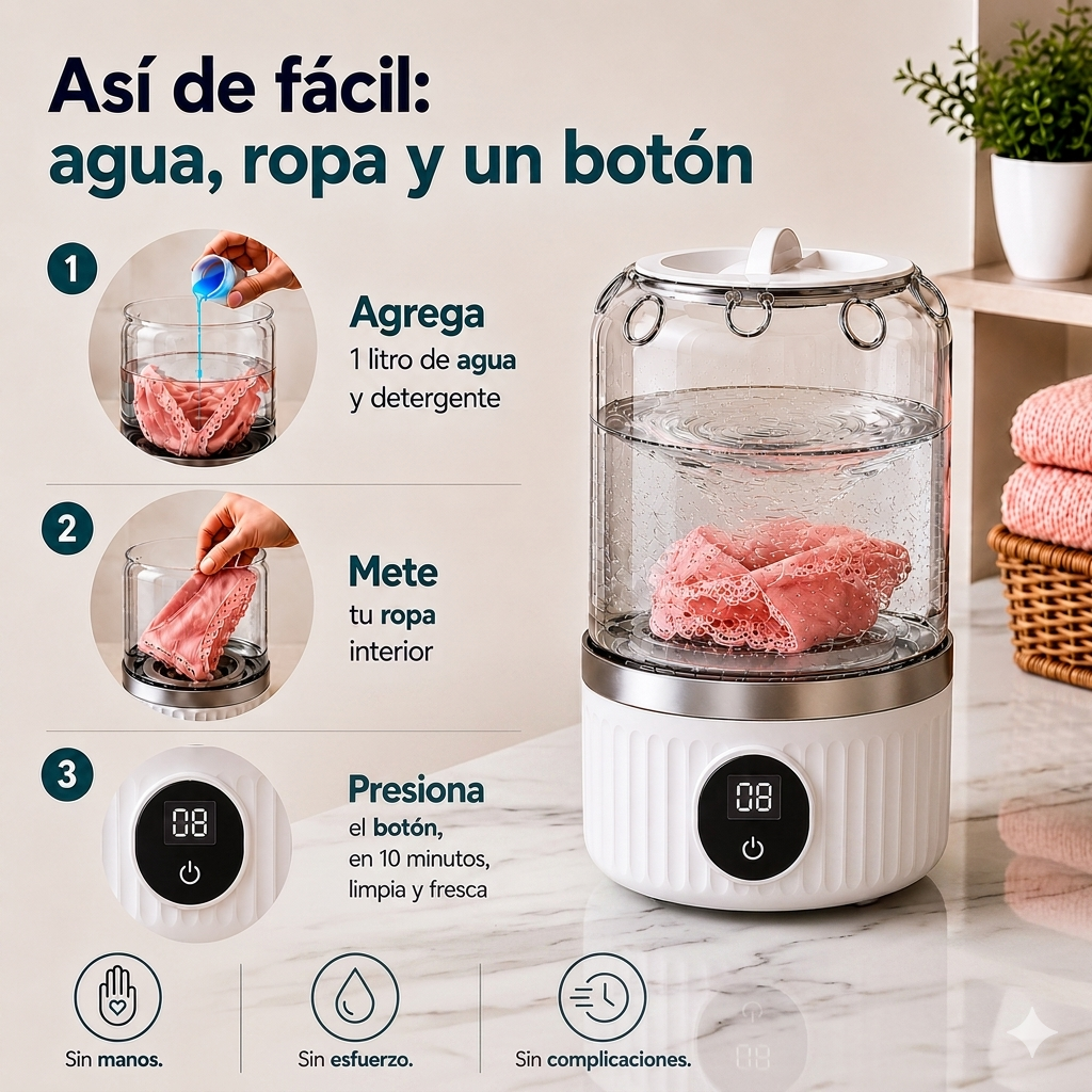 MINIWASH PRO™   Lavadora Portátil Inalámbrica