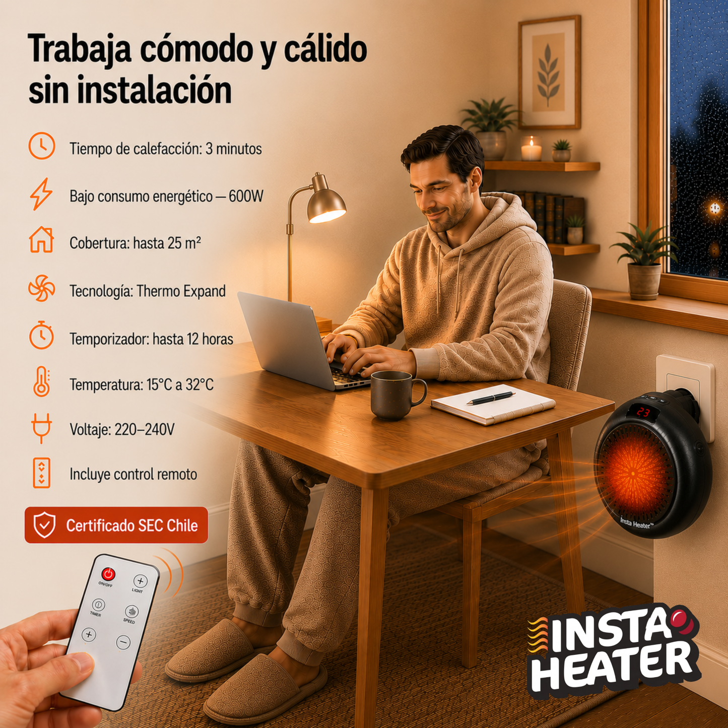 INSTA HEATER™   Calentador de Ambientes Portátil