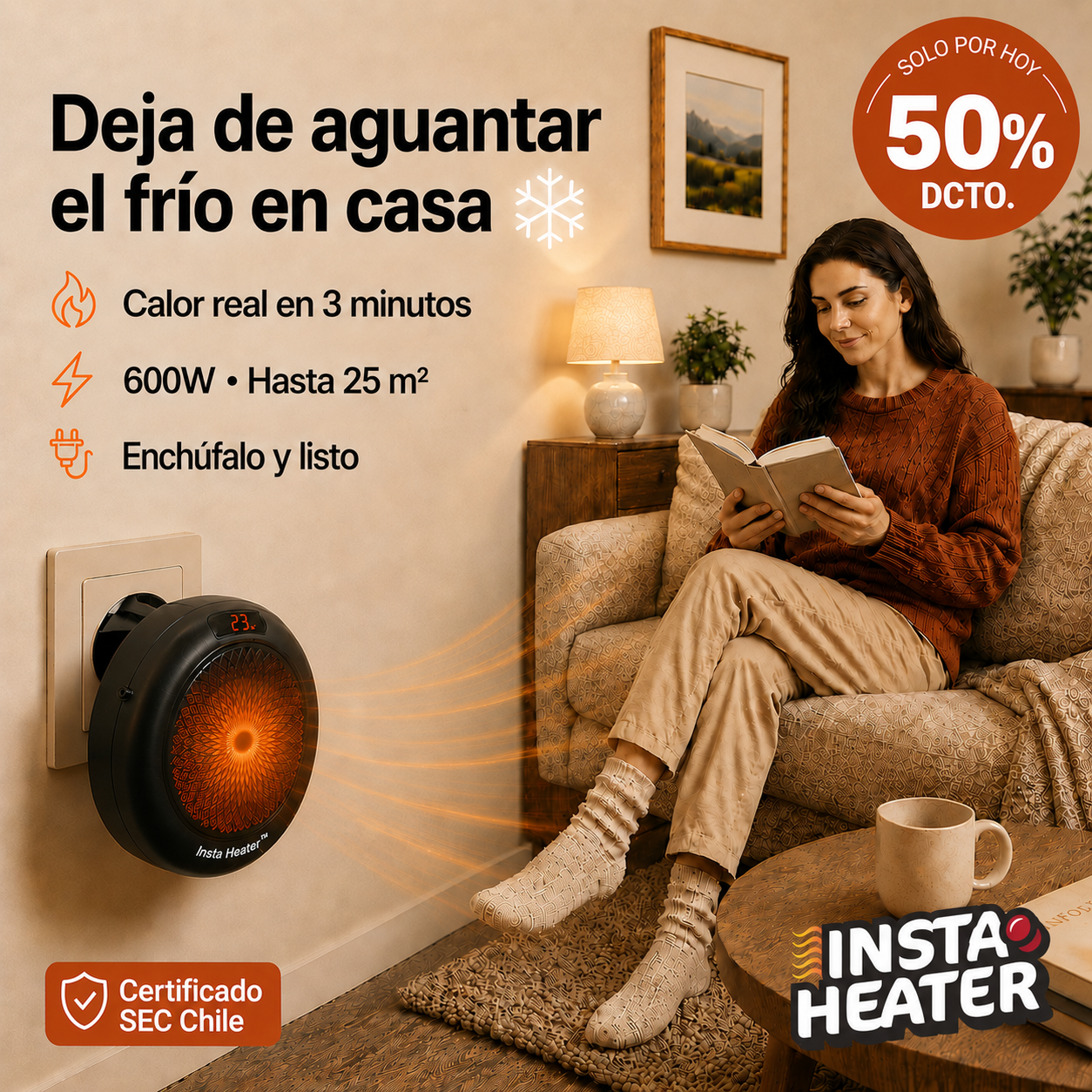 INSTA HEATER™   Calefactor 600W